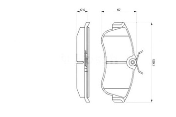 фото thumb №1, Bosch тормозные колодки тормозные nissan almera ii 1.5 n16