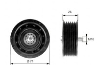 фото thumb №1, Gates t36261 ролик напрямна / напрямна, ремінь клиновий зубчастий