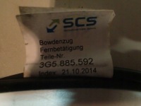 фото thumb №8, Vw audi трос тяга сиденье 3g5885592