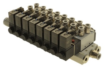 Wyspa 8 zaworowa AIRTAC Seria 100 5/2 - 1/8 - 12 V - 24V - 230 V