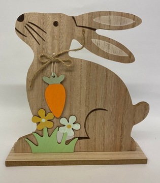 Figurka WIELKANOC ZAJĄC 20cm 3 WZORY W/A