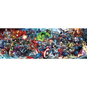 ПАЗЛ 1000 ПАЗЗЛ ПАНОРАМА МСТИТЕЛИ MARVEL ХАЛК ЖЕЛЕЗНЫЙ ЧЕЛОВЕК 12+ КУБИКОВ