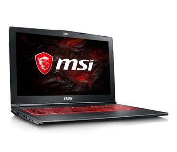 MSI GV62 i7-7700HQ 8GB 256SSD+1TB GTX1050 FHD W10