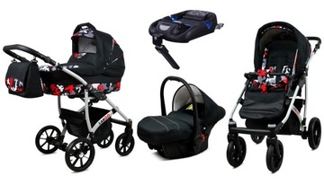 ДЕТСКАЯ КОЛЯСКА LARGO 4в1 АЛЮМИНИЙ + БАЗА ISOFIX