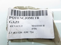 Потенциометр газа renault master ii fd 2.5 dci 120 - g9u 724 7700314525 Недорого, фото thumb