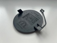 фото thumb №12, Fiat doblo ii lift 2014-2022 заглушка фаркоп перед czarna структура оригінал