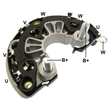 ВЫПРЯМИТЕЛЬ ГЕНЕРАТОРА BOSCH 0124525196 FIAT DUCATO MAXI ГРУЗОВОЙ МИКРОБУС 2.3