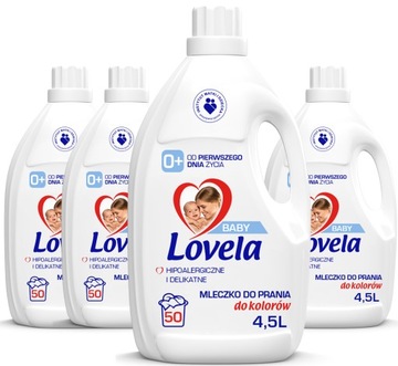 LOVELA BABY Молочко для стирки детей и младенцев ГИПОАЛЛЕРГЕННОЕ 4x 4,5л