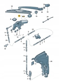 фото thumb №16, Насадка розпилювача скло задня audi 8k9955985a aso