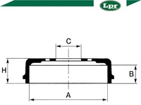 фото thumb №2, Комплект bębnów тормозных [lpr]