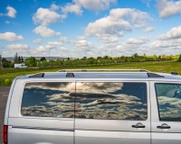 Рейлинги кровельные к vw transporter t5 2003-2015 short | короткий aluminiowe Оригинал, фото thumb