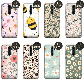 ETUI DO XIAOMI REDMI NOTE 8 PRO WZORY WIOSNA KWIATY ROŚLINY OBUDOWA CASE