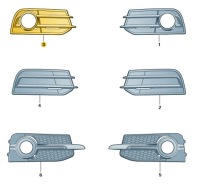 Купить Решётка бампера перед правая audi a1 оригинал aso, фото thumb