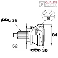 фото thumb №3, Шарнір піввісь audi a2 seat cordoba ibiza