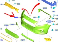 фото thumb №1, Бампер передний ford transit courier 2018-2023