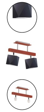 Lampa plafon sufitowy AVADO P2 abażur modna LED