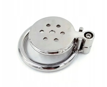 Stalowy pas cnoty Flat Cage Rurka Chastity Belt klatka na penisa
