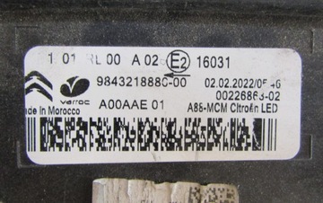фото thumb №8, Лампа перед citroen c3 iii aircross рестайлінг led drl 21-24 rh 9843218880-00