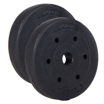 OBCIĄŻENIE ZESTAW TALERZE 2x2,5kg OBCIĄŻENIA KOMPOZYTOWE BITUMICZNE 29mm