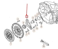 фото thumb №8, Audi a4 b7 clutch керування lever 0a2141719a