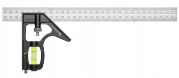 HOGERT KĄTOWNIK ALUMINIOWY STOLARSKI CIESIELSKI BUDOWLANY Z POZIOMICA 300mm