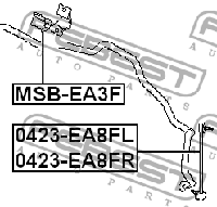 фото thumb №3, Febest msb-ea3f подвеска, стабилизатор