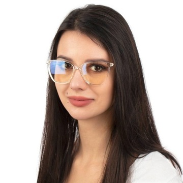 Женские ZERO GLASSES белые NERDS золотые NERDS