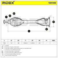 Приводной вал приводная audi a6 avant 4g5, 4gd, c7 ridex 1 с Разборки, фото thumb
