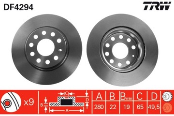 фото thumb №1, Trw df4294 диск гальмівна