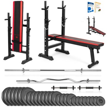 SAPPHIRE GYM 152 кг КОМПЛЕКТ для бодибилдинга Скамья со штангой ВЕСЫ гантели