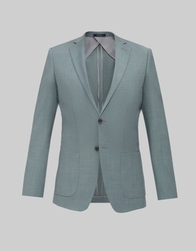 Marynarka męska do zestawu bagaladi zielony slim fit 182 100