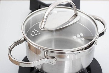 СТАЛЬНАЯ индукционная кастрюля с крышкой, традиционная для приготовления пищи SSW COMFORT 1л