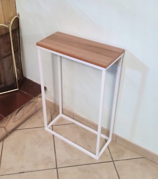 NOWOCZESNA KONSOLA LOFT KRÓTKA 50x80x22 BIAŁA SALO