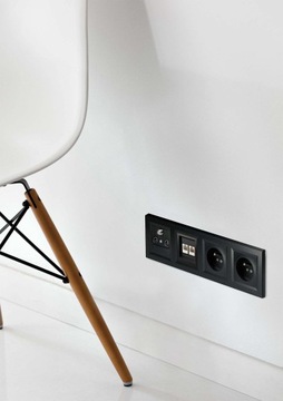 Schneider Electric Asfora 5-кратная горизонтальная рама, антрацит
