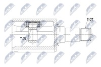Npw-me-089 nty шрус  внутренний mercedes glc 4ma Цена, фото thumb