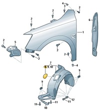 фото thumb №3, Заглушка подкрылок перед fabia 3 karoq kodiaq rapid