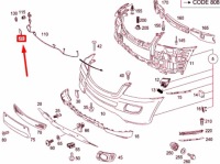 Mercedes-benz ml w164 подкладка датчика парковки перед a1648810195 с Разборки, фото thumb