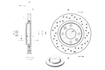 фото thumb №1, Brembo диски гальмівні nawiercane citroen berling