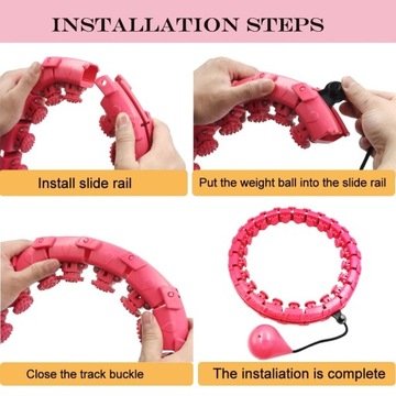 Smart Hula Hop для похудения с массажером + вес XXL PLUS SIZE ПОДХОДИТ 55 см