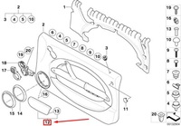 фото thumb №6, Mini cooper r50, r53 передняя часть door armrest 7074437 51417074437