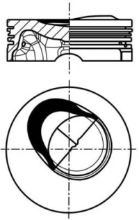 фото thumb №1, Поршень kpl.vag 1.2tsi 10- - mahle 028pi00130000