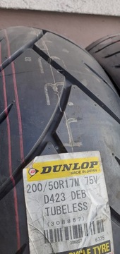 2ШТ. ШИНЫ DUNLOP 130/70R18 + 200/50R17 D423