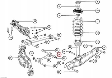 фото thumb №13, Dodge journey 08- 2008- важіль важелі правий лівий зад набір