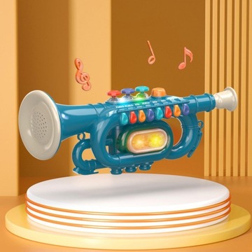 8-tonowy instrument muzyczny zielony klarnet