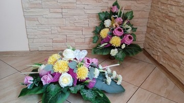 Kwiaty NA DZIEŃ MATKI OJCA BABCI KOMPOZYCJA stroik