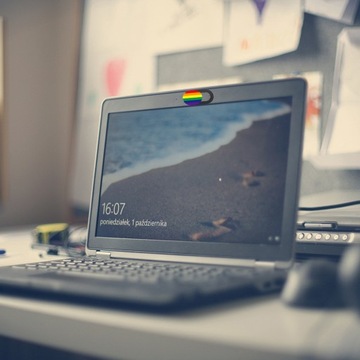 PRZESUWANA OSŁONA KAMERY INTERNETOWEJ NA LAPTOP KOMPUTEROWA OSŁONA KAMERY