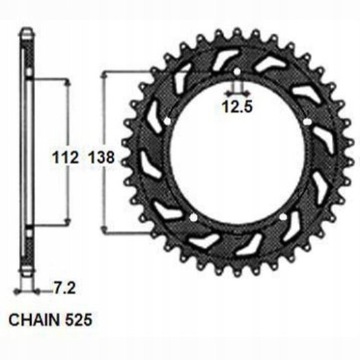КОМПЛЕКТ DID+SUN DRIVE HONDA VT750C 02-05 SHADOW