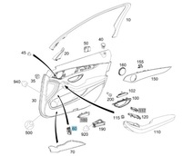 фото thumb №1, Чохол оббивка двері ліва передні mercedes w205 x253
