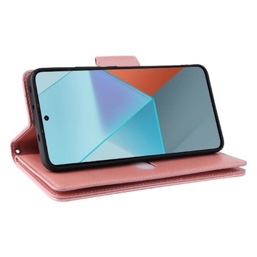 Etui z klapką do Xiaomi Redmi Note 13 Pro różowy