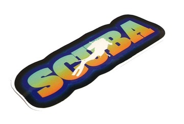 Наклейка для дайвинга с надписью SCUBA Diver